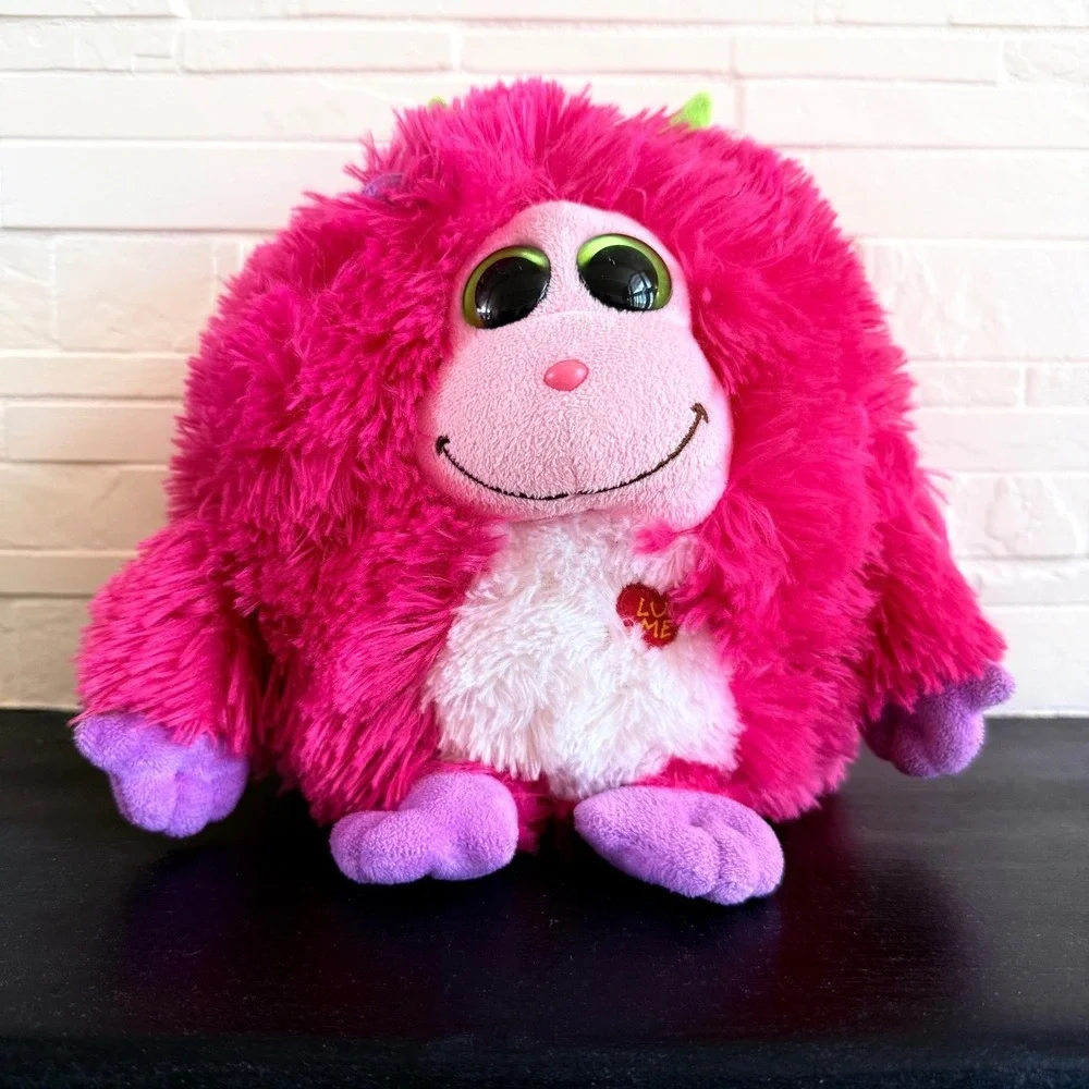 Ty Monstaz Trixie Pink Plush Stuffed Animal 10